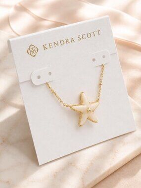 Kendra Scott Parker Starfish Gold Short Pendant Necklace